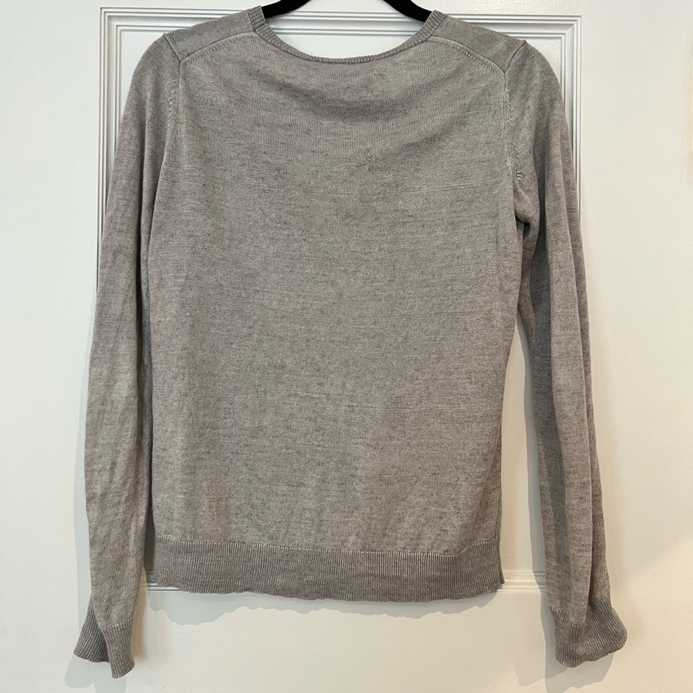 Linen grey Everlane sweater